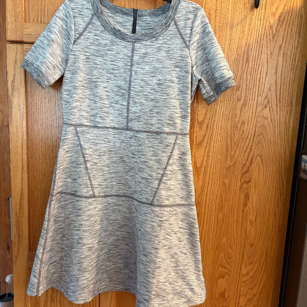 Athleta En Route Fit & Flare Dress Heather Gray Medium